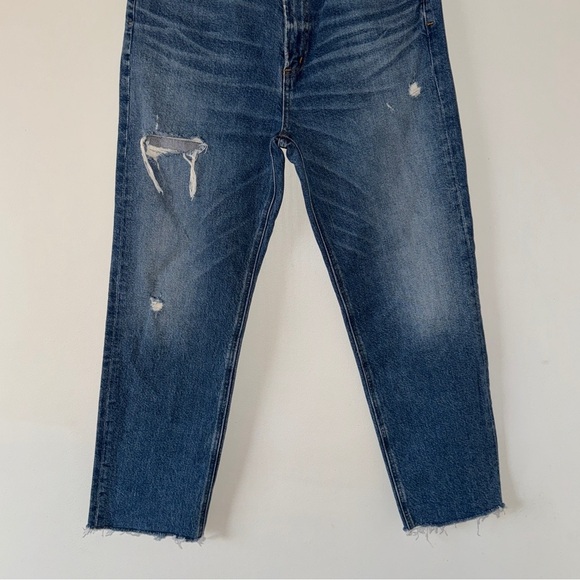 Citizens of Humanity Daphne Crop Medium Wash Distressed High Waist Jeans 27 - Picture 6 of 11